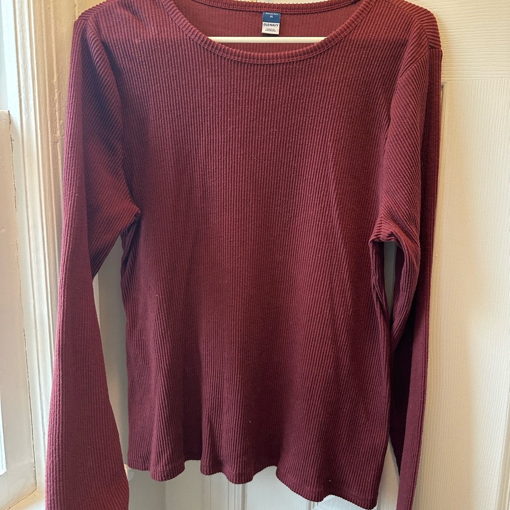 Old Navy Women's Ribbed Long Sleeve Top